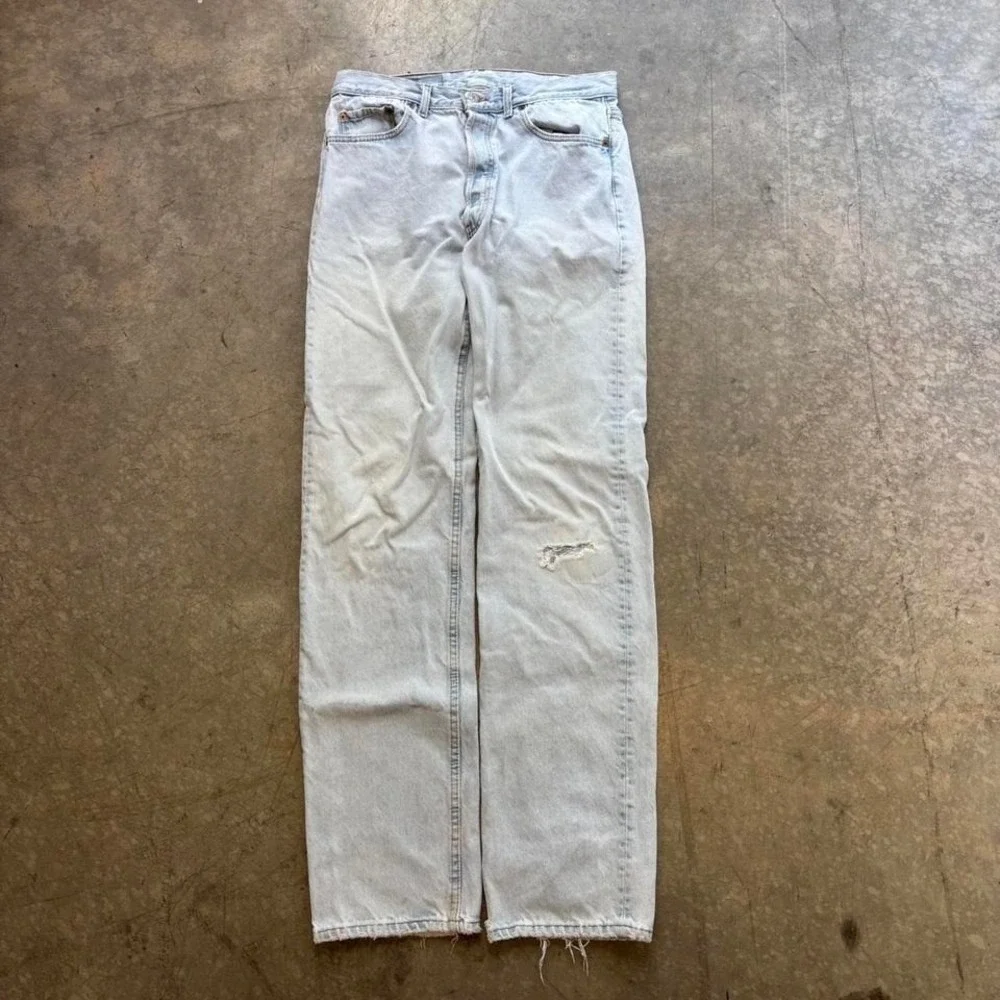 Vintage Made in USA 501 Light Wash Denim Jeans